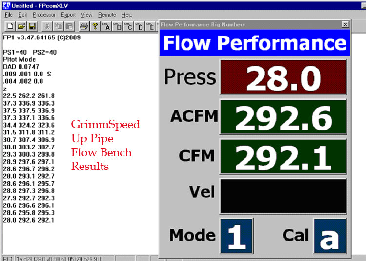 GrimmSpeed Up Pipe 3-Bolt Inlet Subaru 02-21 Turbo EJ Engines Equipped w/3-Bolt Header