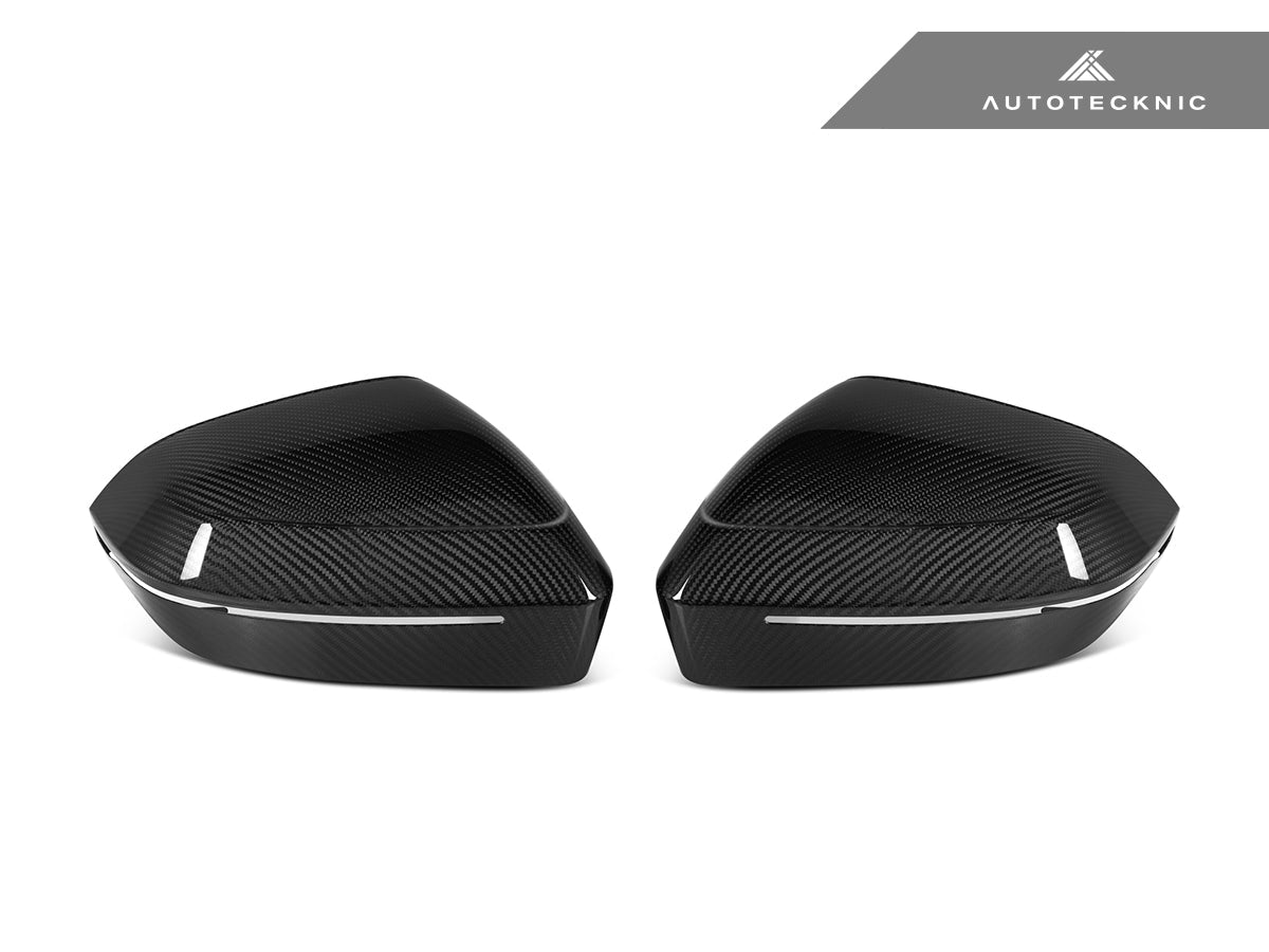 AutoTecknic Dry Carbon Fiber Mirror Cap Set - G60 5-Series | G70 7-Series - Graveyard Performance