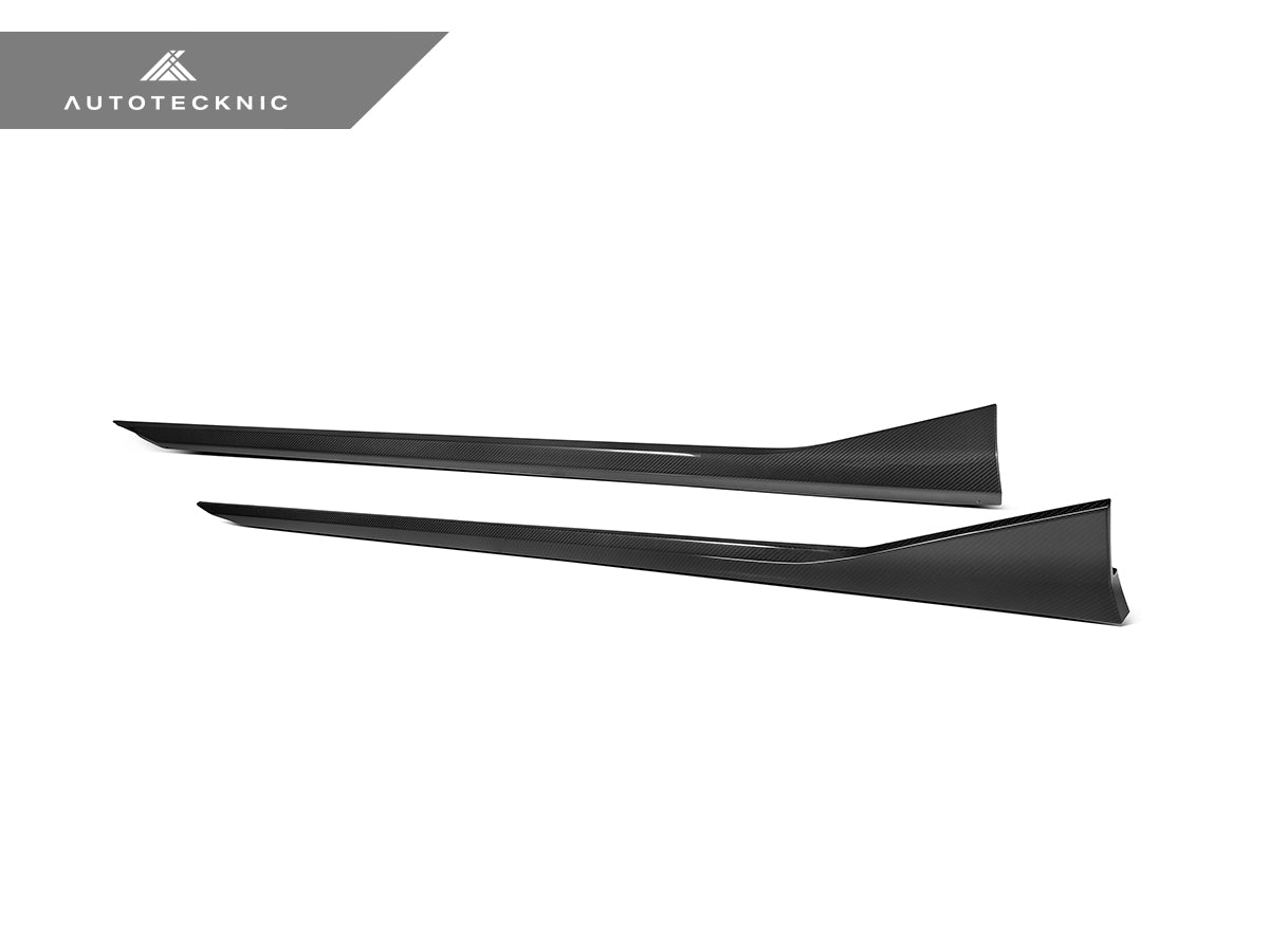 AutoTecknic Dry Carbon Fiber Side Skirt Extension Set - G90/ G99 M5 - Graveyard Performance