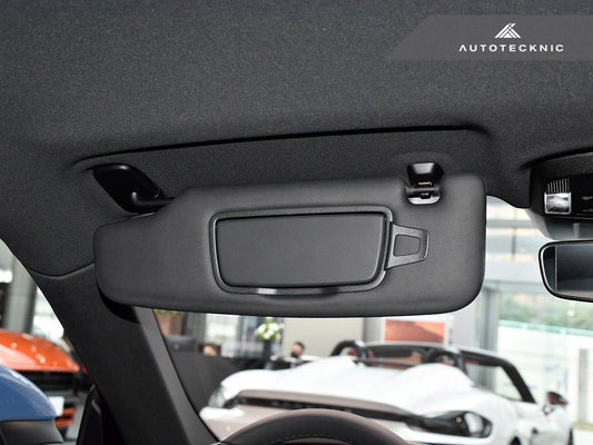AutoTecknic Sun Visor Vanity Mirror Cover - Porsche 981/ 982/ 991/ 992 - Graveyard Performance