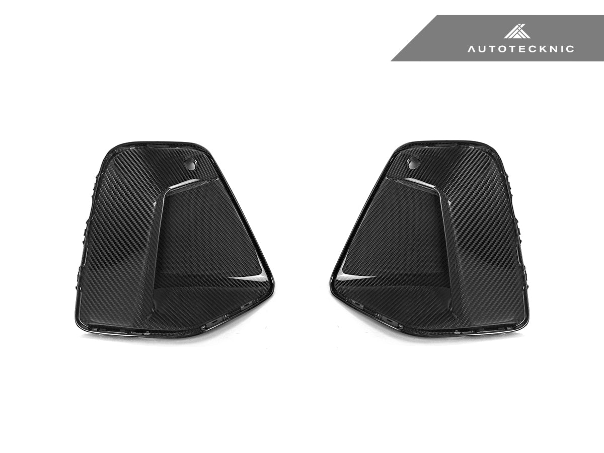 AutoTecknic Dry Carbon Front Bumper Trim Set - G60 5-Series - Graveyard Performance