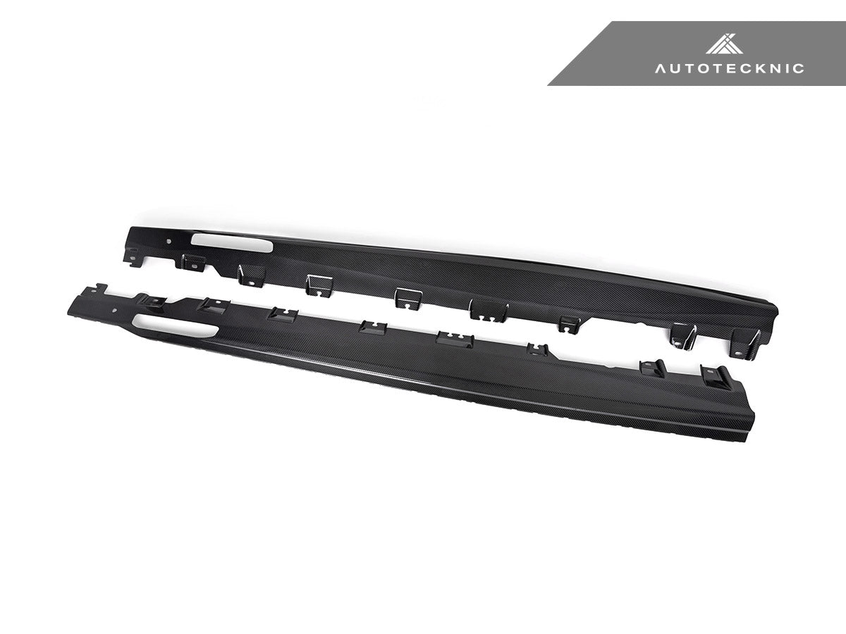 AutoTecknic Carbon Fiber Side Skirt Extension Set - F96 X6M | G06 X6 - Graveyard Performance