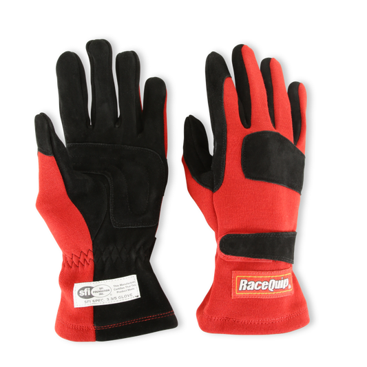RaceQuip Red 2-Layer SFI-5 Glove - Large