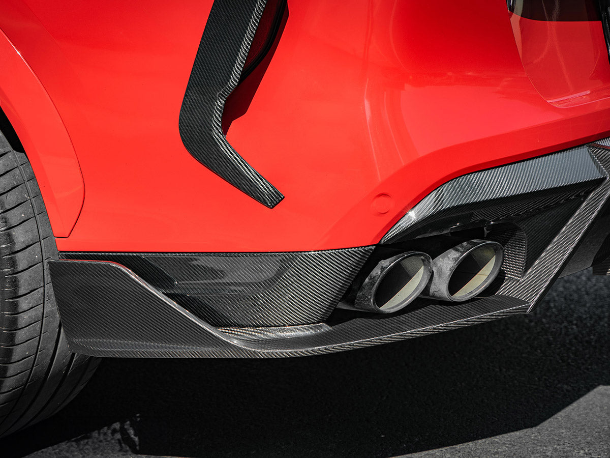 AutoTecknic Carbon Fiber Rear Splitter Set - F96 X6M