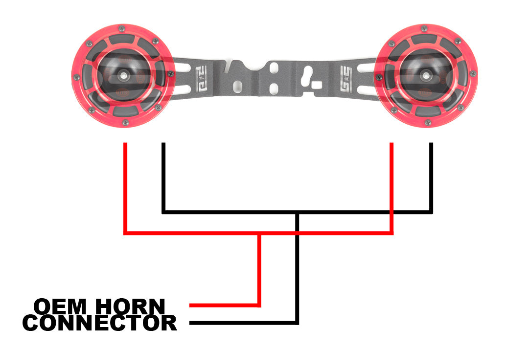 GrimmSpeed Wiring Harness for Hella Horns 15-2021 WRX/STI - Graveyard Performance