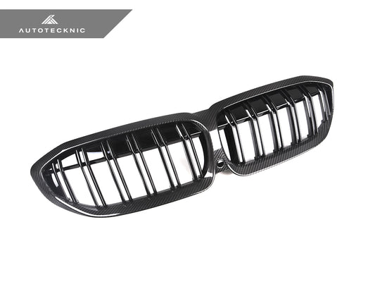 AutoTecknic Dry Carbon Fiber Dual-Slats Front Grilles - G20 3-Series Pre-LCI - Graveyard Performance