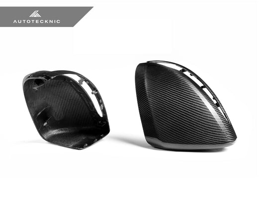 AutoTecknic Replacement Version II Dry Carbon Mirror Covers - Mercedes-Benz W205 C-Class - Graveyard Performance
