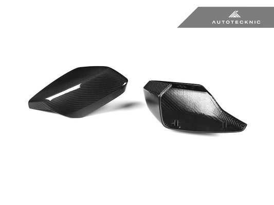 AutoTecknic Replacement Dry Carbon Mirror Covers - Chevrolet C8 Corvette - Graveyard Performance