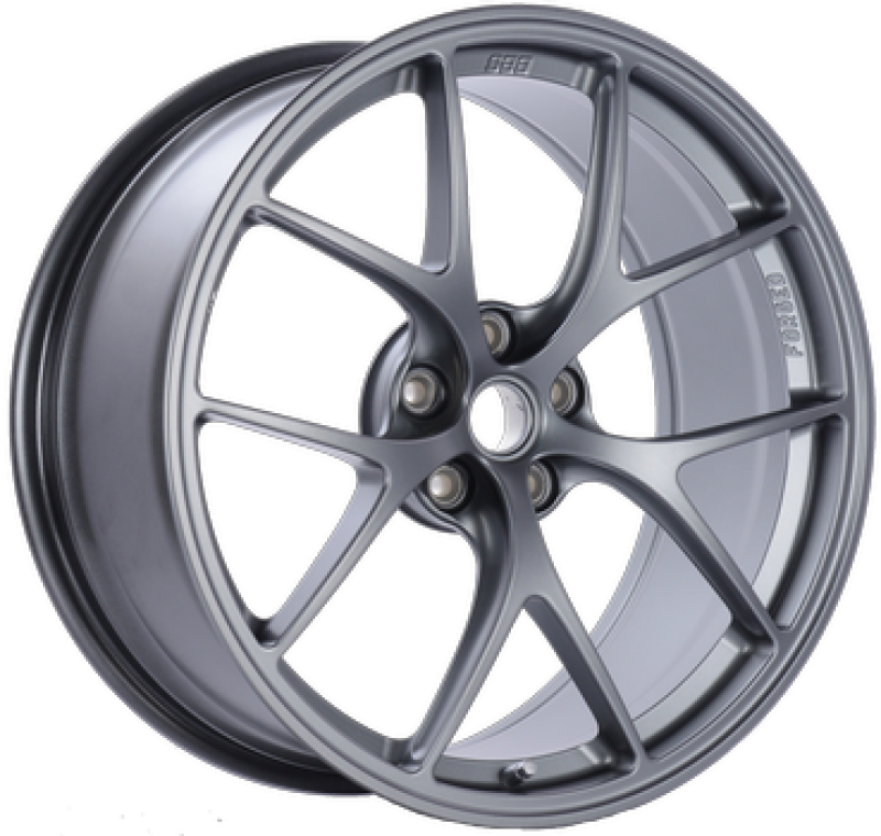BBS FI 20x9.5 5x120 ET26 CB72.5 Titanium Wheel -82mm PFS/Clip Req - Graveyard Performance
