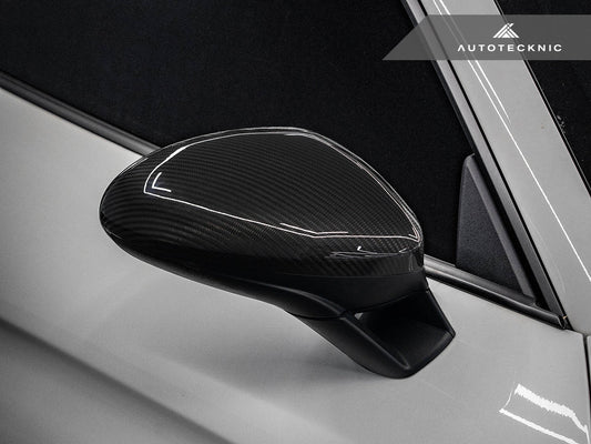 AutoTecknic Replacement Carbon Fiber Mirror Covers - Porsche 718 Cayman | Boxster - Graveyard Performance
