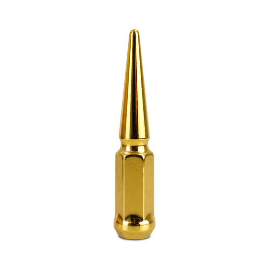 Mishimoto Steel Spiked Lug Nuts M12x1.5 20pc Set - Gold - Graveyard Performance