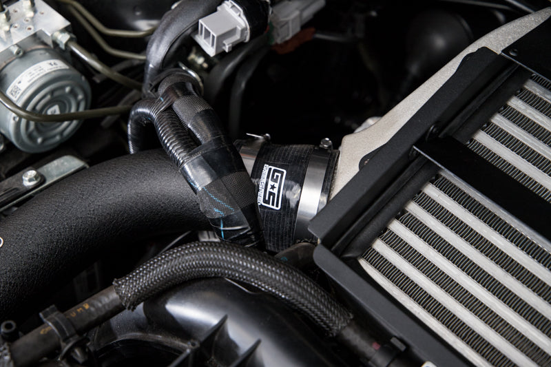 GrimmSpeed Top Mount Intercooler Charge Pipe Kit Black For Subaru 15-21 WRX