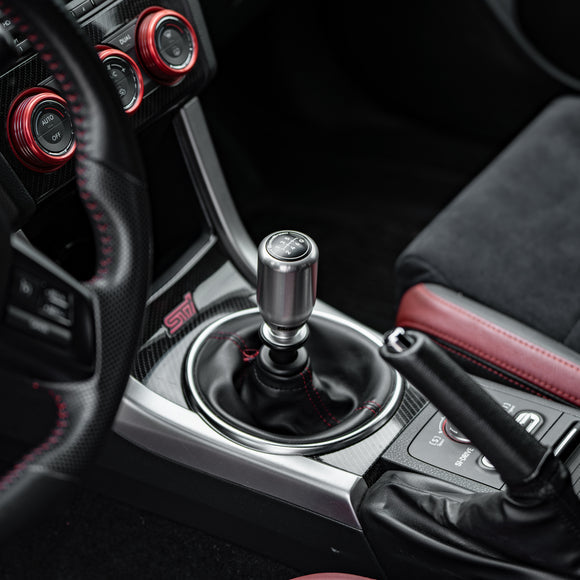 GrimmSpeed Swap-Top Weighted Shift Knob Piston Stainless Steel 02-14 Subaru WRX/04-08 Subaru FXT/04-21 Subaru STI