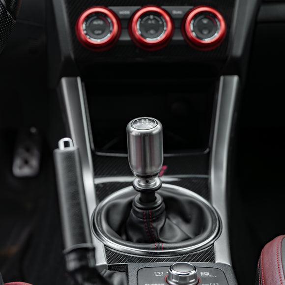 GrimmSpeed Swap-Top Weighted Shift Knob Piston Stainless Steel 02-14 Subaru WRX/04-08 Subaru FXT/04-21 Subaru STI