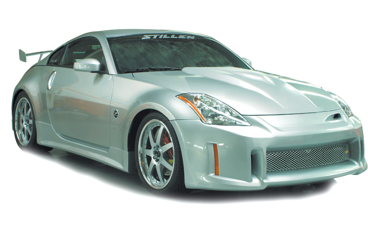 Stillen 350Z Z33 Power Hood Fiberglass Series 1 Unpainted For 03-06 Nissan 350Z