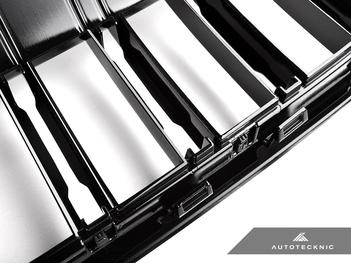 AutoTecknic Dual-Slats Gloss Black Front Grille - G20 3-Series LCI - Graveyard Performance