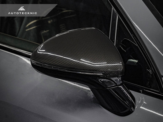 AutoTecknic Replacement Dry Carbon Mirror Covers - Porsche 958.2 Cayenne - Graveyard Performance