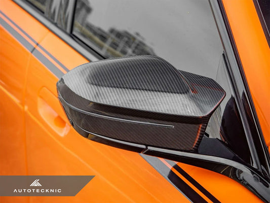 AutoTecknic Dry Carbon Fiber Mirror Cap Set - G90/ G99 M5 - Graveyard Performance