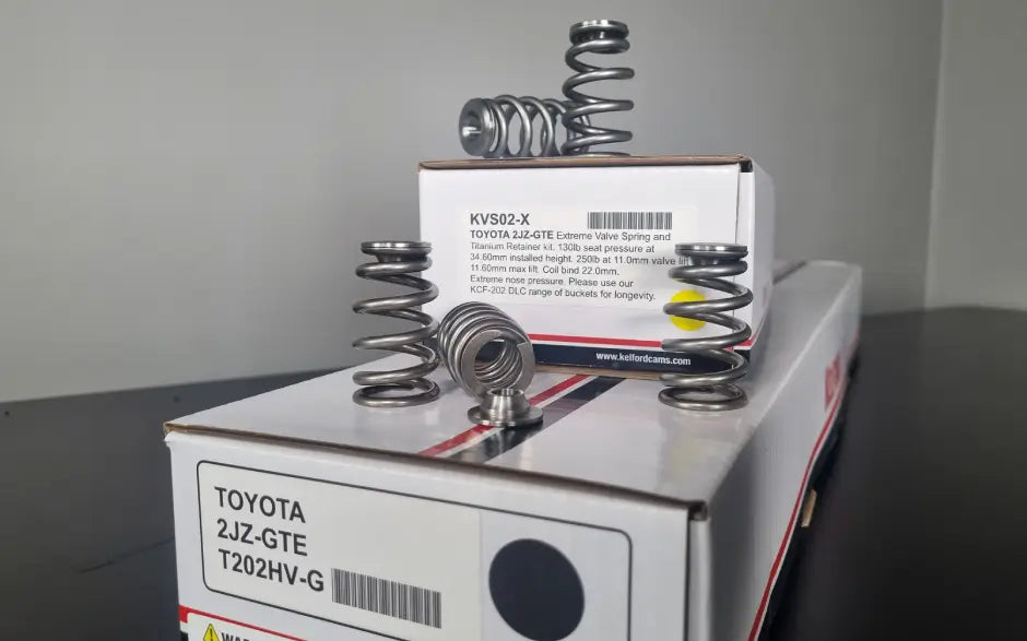 Kelford 2JZ-GTE Extreme Beehive Springs and Titanium Retainers - Graveyard Performance