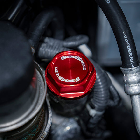 GrimmSpeed 89-21 Subaru Bolt Oil Cap Kit Red