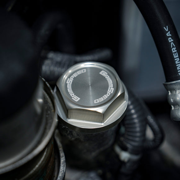GrimmSpeed 89-21 Subaru Bolt Oil Cap Kit Silver