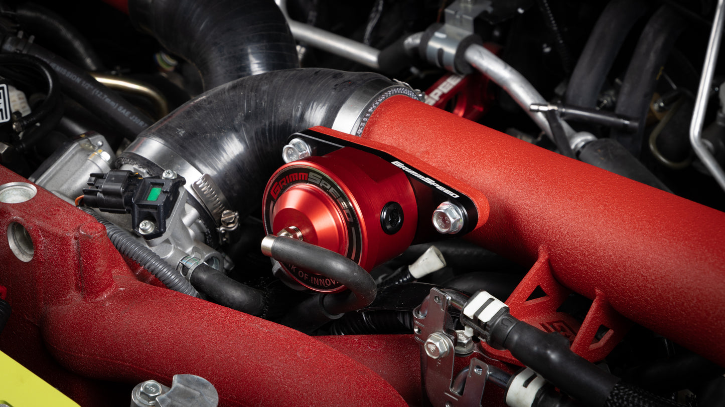 GrimmSpeed V2 Bypass Valve Red For Subaru 04-21 STI