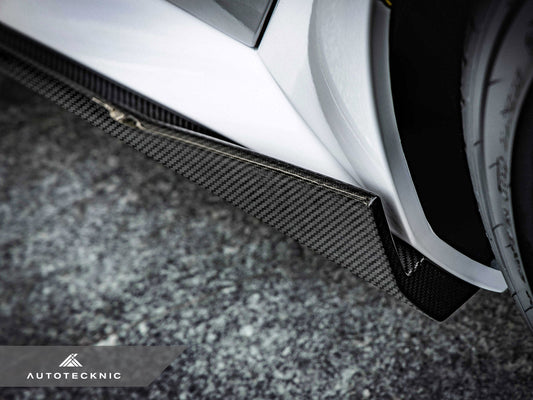 AutoTecknic Dry Carbon Fiber Side Skirt Extension Set - G90/ G99 M5 - Graveyard Performance