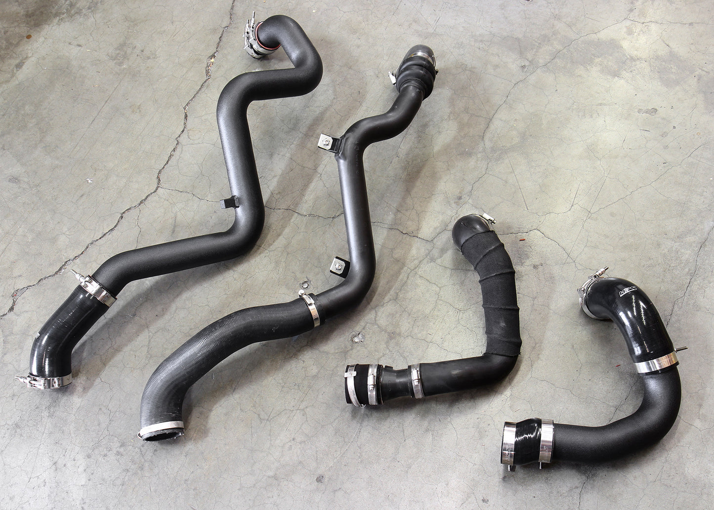 HPS Performance Intercooler Charge Pipe Kit (Cold and Hot Side), Polished, 17-104P