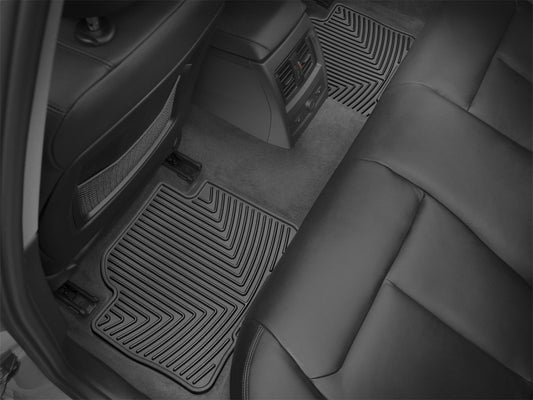 WeatherTech 12+ BMW 3-Series (F30) Rear Rubber Mats - Black - Graveyard Performance