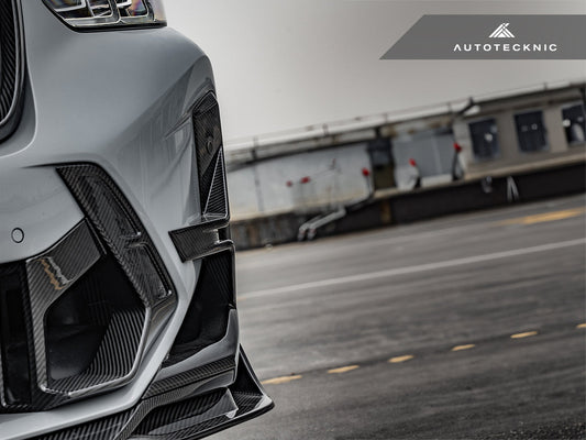 AutoTecknic Dry Carbon Front Bumper Air Vent Set - F97 X3M LCI | F98 X4M LCI - Graveyard Performance