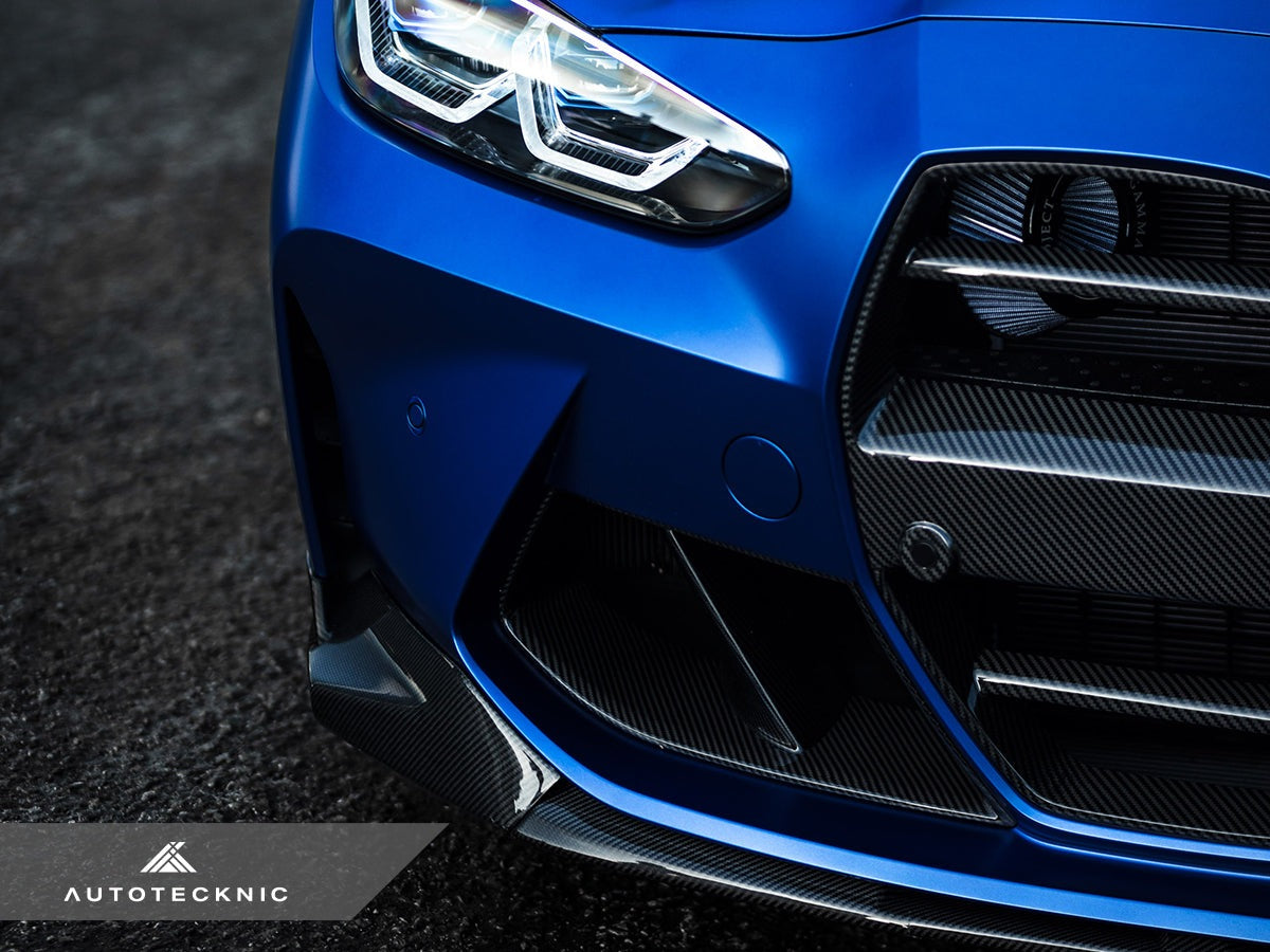 AutoTecknic Dry Carbon Podium V1 Front Grille Set - G80 M3 | G82/ G83 M4 - Graveyard Performance
