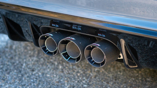 Borla 2023 Honda Civic Type R MT ATAK Catback Exhaust w/ 4in Black Anodized Carbon Fiber Tips - Graveyard Performance