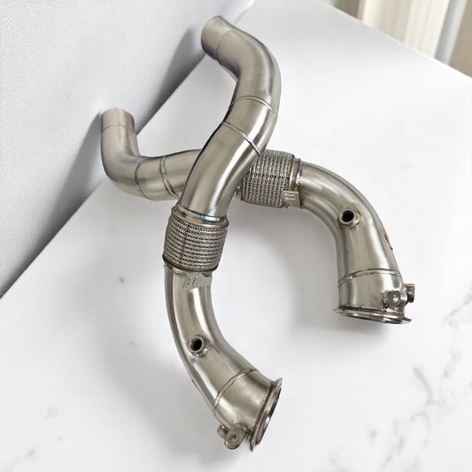 Palenon Performance BMW N63R & N63B Catless Race Downpipes - M550i, 750i, M850i, X5, X6, X7