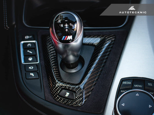 AutoTecknic Carbon Alcantara Shift Console Trim - F80 M3 | F82/ F83 M4 - Graveyard Performance