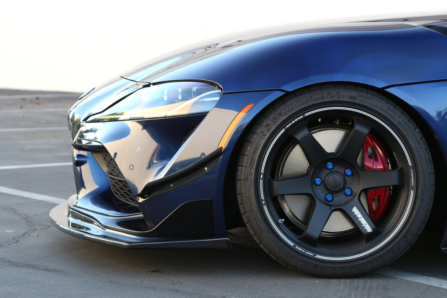 APR Performance Toyota Supra A90/91 Carbon Fiber Front Bumper Canards 2020-2023