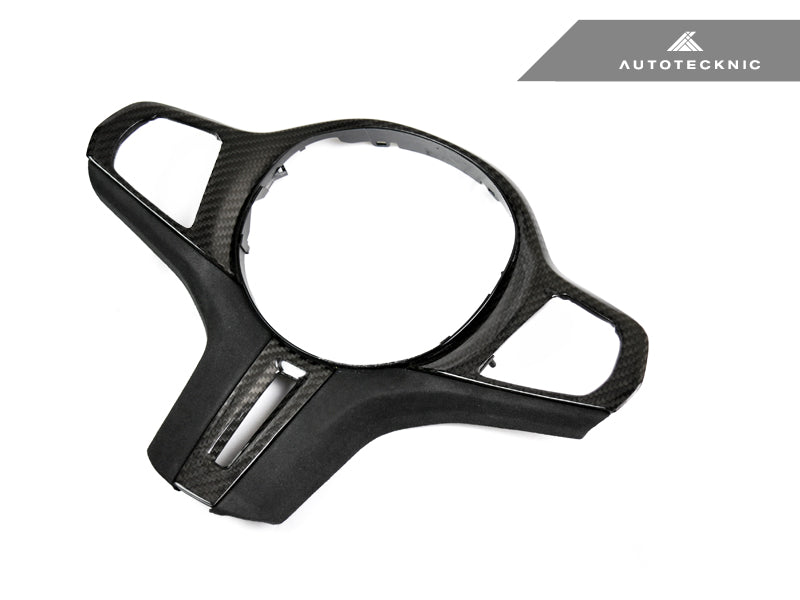 AutoTecknic Carbon Alcantara Steering Wheel Trim - G30 5-Series | G32 6-Series GT