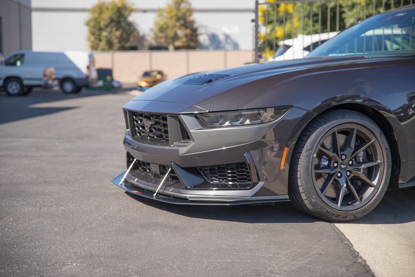 Ford Mustang Carbon Fiber Dark Horse Base Front Wind Splitter 2024 - 2024