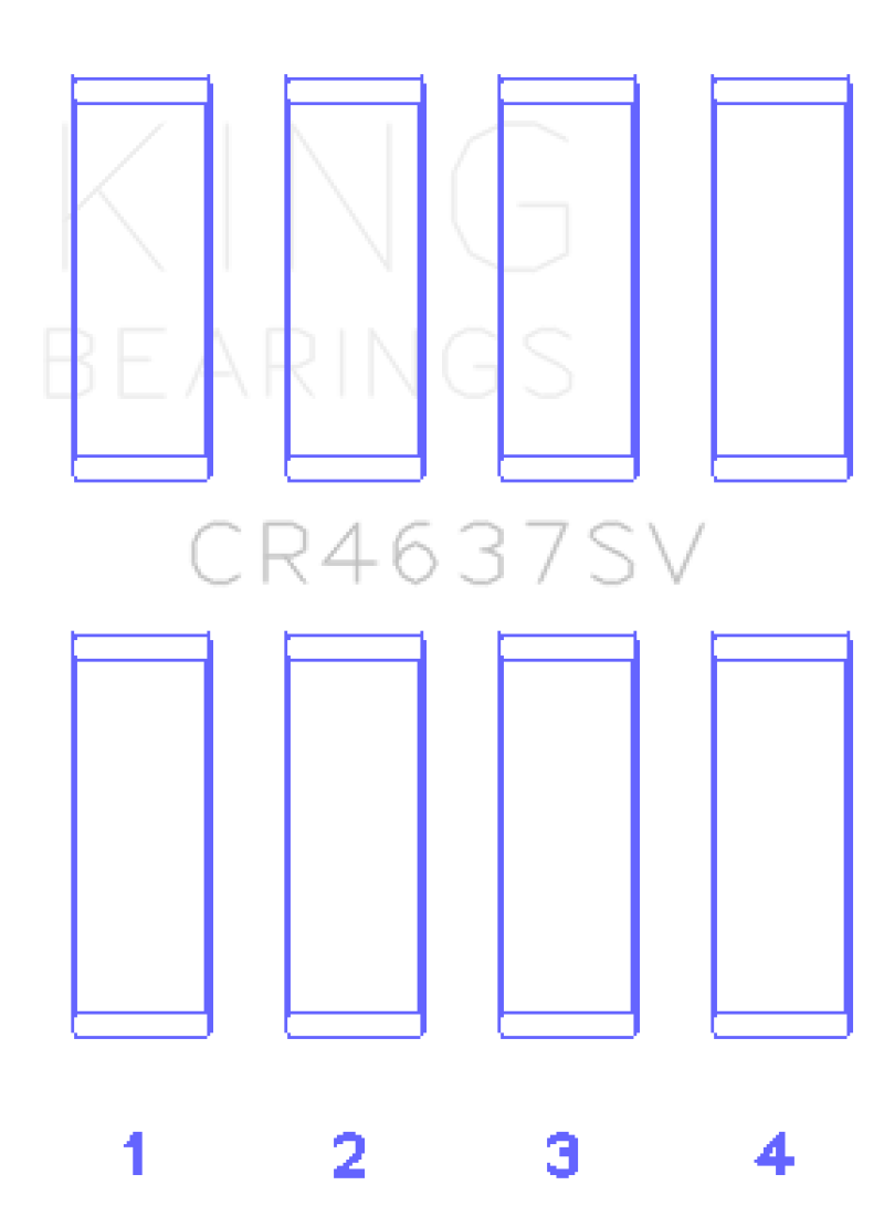 King Engine Bearings Audi BYT/CDNC/CCZD/CPSA (Size 0.50) Connecting Rod Bearing Set