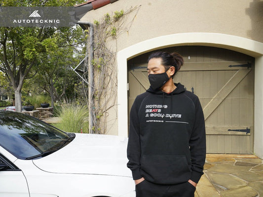 AutoTecknic Official Premium Hoodie - Black - Graveyard Performance