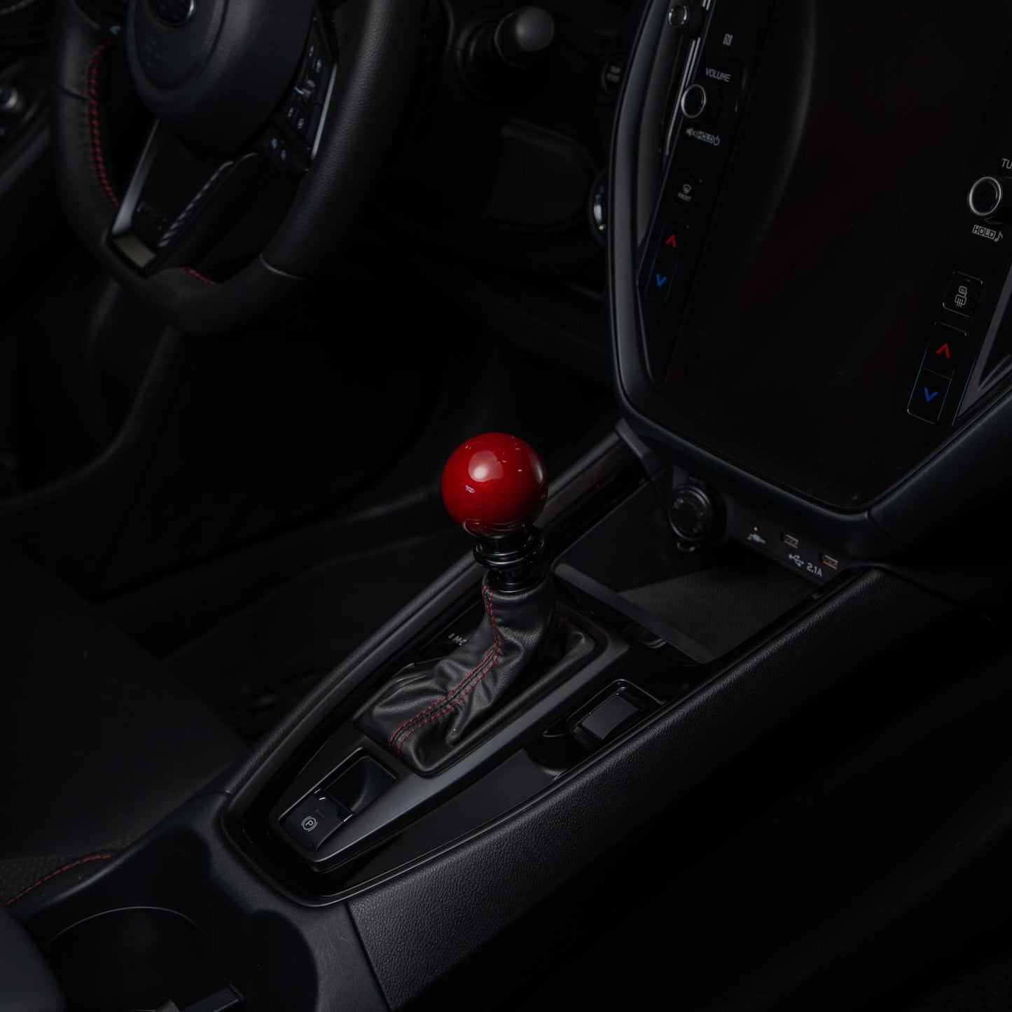 Billetworkz Automatic Shifter - Candy Red - Fits Subaru CVT: WRX (2022+), Crosstrek (2024), Forester (2025+), Impreza (2024), Legacy/Outback (2015+)