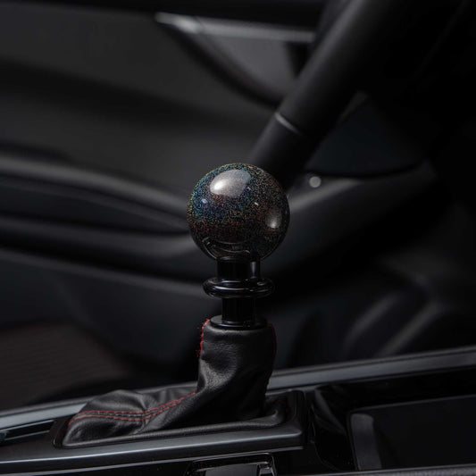 Billetworkz Automatic Shifter - Rainbow Sparkle - Fits Subaru CVT: WRX (15–21), Crosstrek (13–23), Forester (14–18), Impreza (12–23), Legacy/Outback (10–14)