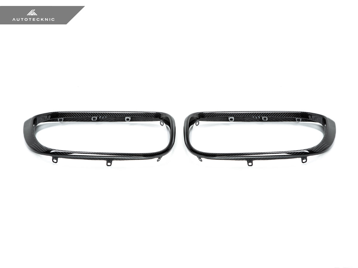 AutoTecknic Replacement Dry Carbon Grille Surround Set - F97 X3M | F98 X4M - Graveyard Performance