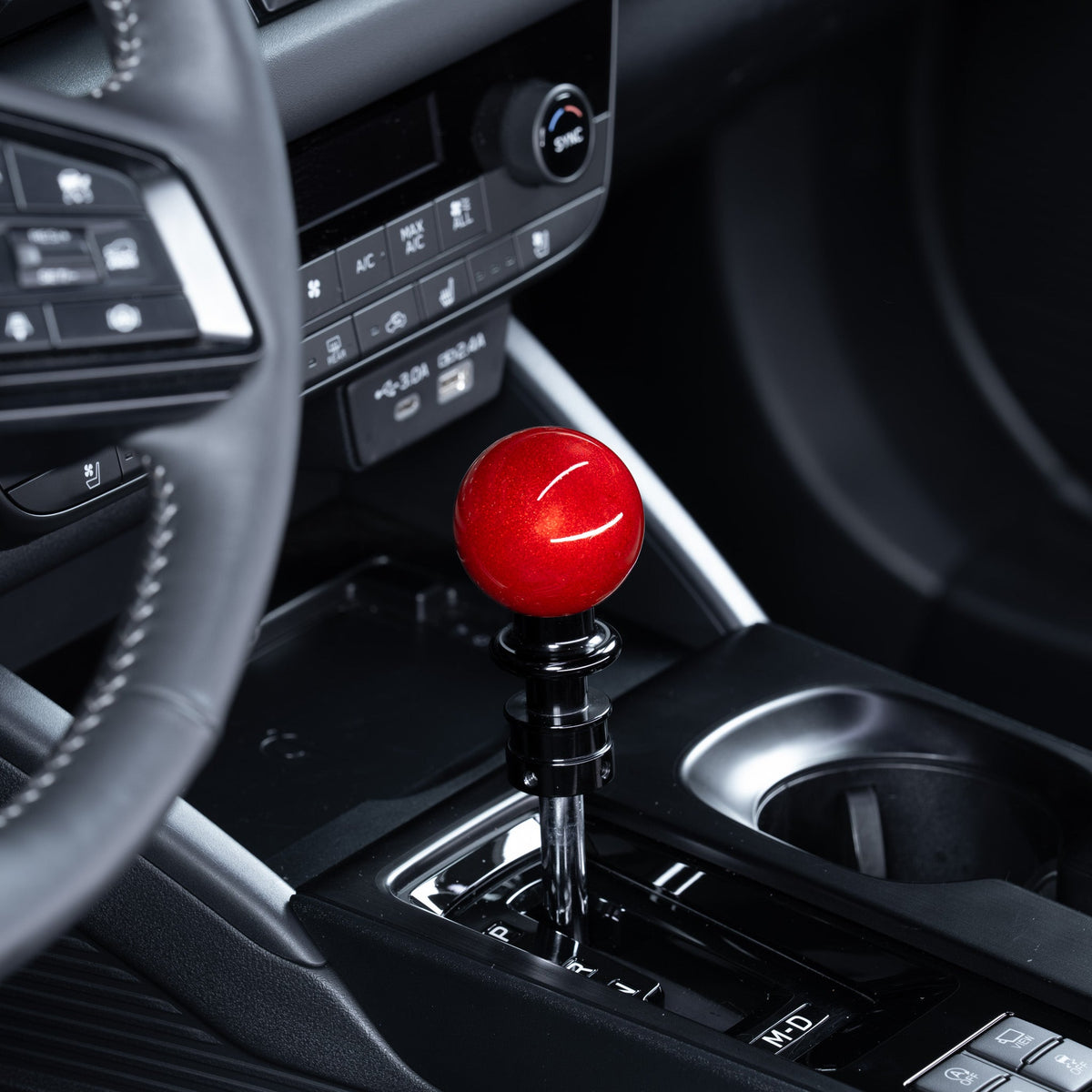 Billetworkz Automatic Shifter - Candy Red - Fits Subaru CVT: WRX (2022+), Crosstrek (2024), Forester (2025+), Impreza (2024), Legacy/Outback (2015+) - Graveyard Performance