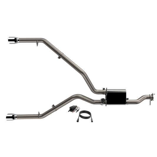 QTP 2019 + Ram 1500 CC/SB 5.7L Screamer 304 SS Cat Back Exhaust Split Rear Exit w/3in Tips