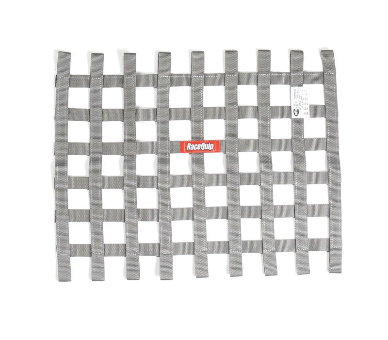 RaceQuip Platinum 18in H x 24W SFI Ribbon Window Net - Graveyard Performance