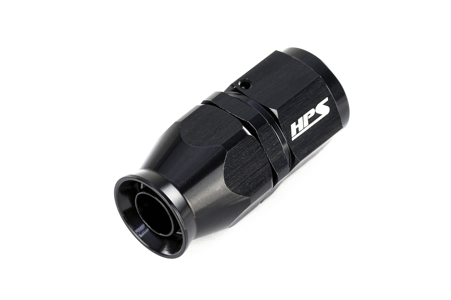 HPS Performance Straight -6 Compression Teflon Hose End to AN Female for Stainless Steel Reinforced PTFE Hose Aluminum Black