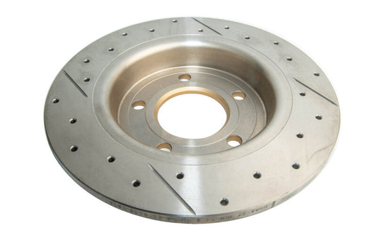 DBA 04-05 Mazda 3 2.3L / 06+ MazdaSpeed3 Rear Drilled & Slotted Street Series Rotor - Graveyard Performance