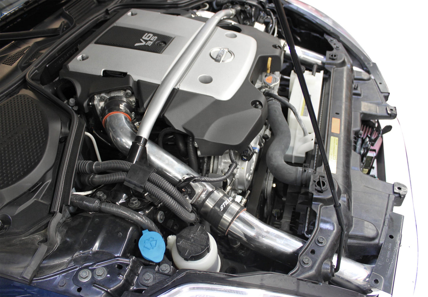 Stillen 350Z Hi-Flow Ultra Long Dual Tube Air Intake Gen 3 Z33 Dry Filter 07-09 Nissan 350Z