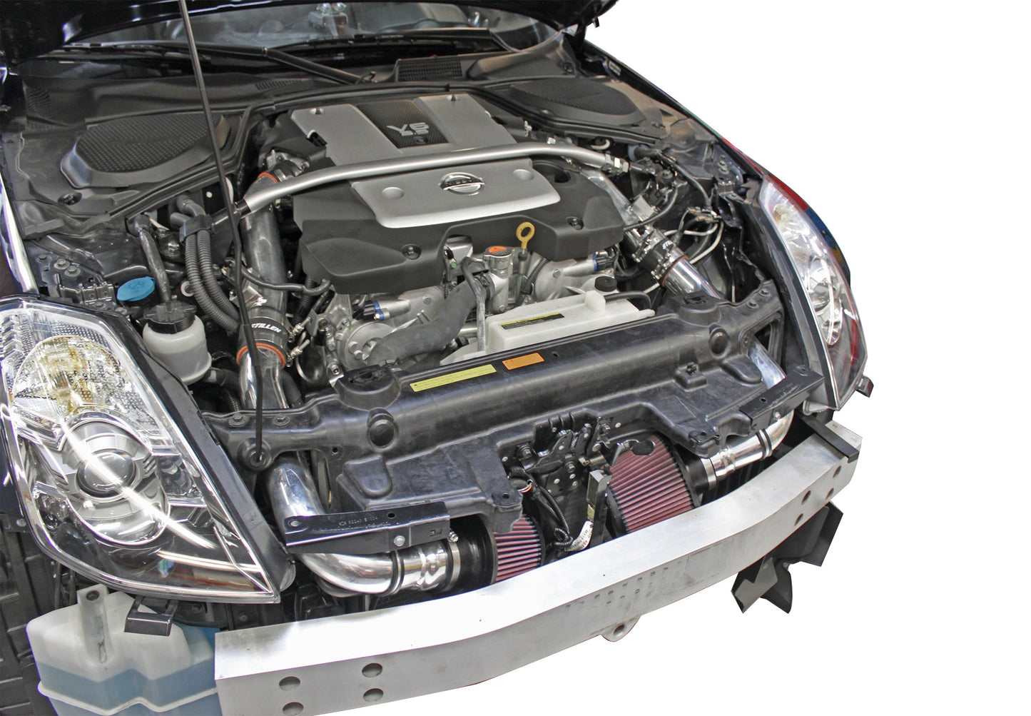 Stillen 350Z Hi-Flow Ultra Long Dual Tube Air Intake Gen 3 Z33 Dry Filter 07-09 Nissan 350Z