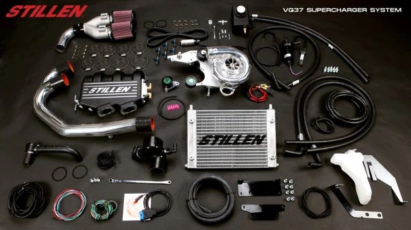 Stillen 370Z Z34 Supercharger Tuned System Satin For 09-11 Nissan 370Z Z34